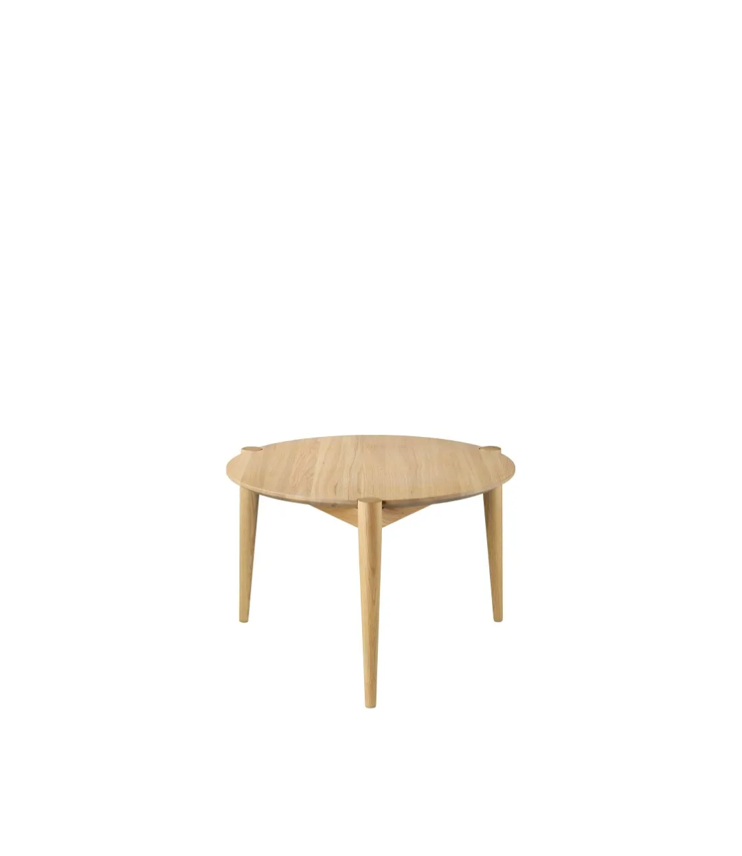 Tavolino da salotto Søs D102 Ø55 cm, Rovere naturale laccato FDB Møbler