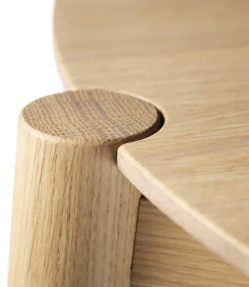 Tavolino da salotto Søs D102 Ø55 cm - Rovere naturale laccato - FDB Møbler