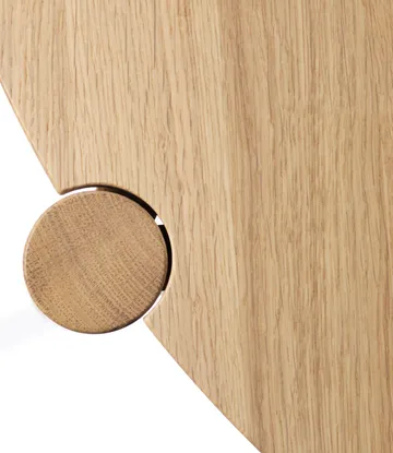 Tavolino da salotto Søs D102 Ø55 cm - Rovere naturale laccato - FDB Møbler