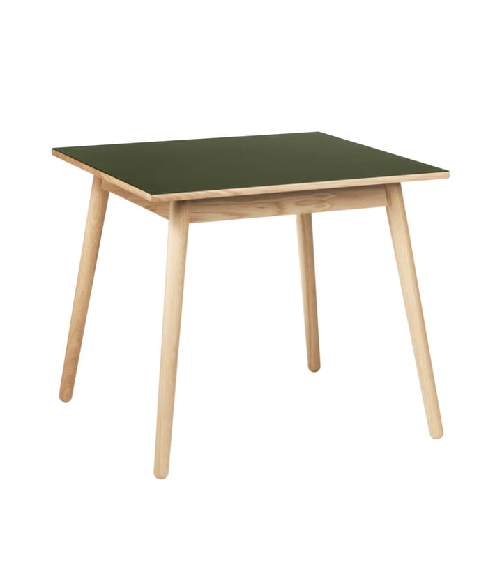 Tavolo da pranzo C35A 82x82 cm, Oliva verde-rovere natura laccata FDB Møbler