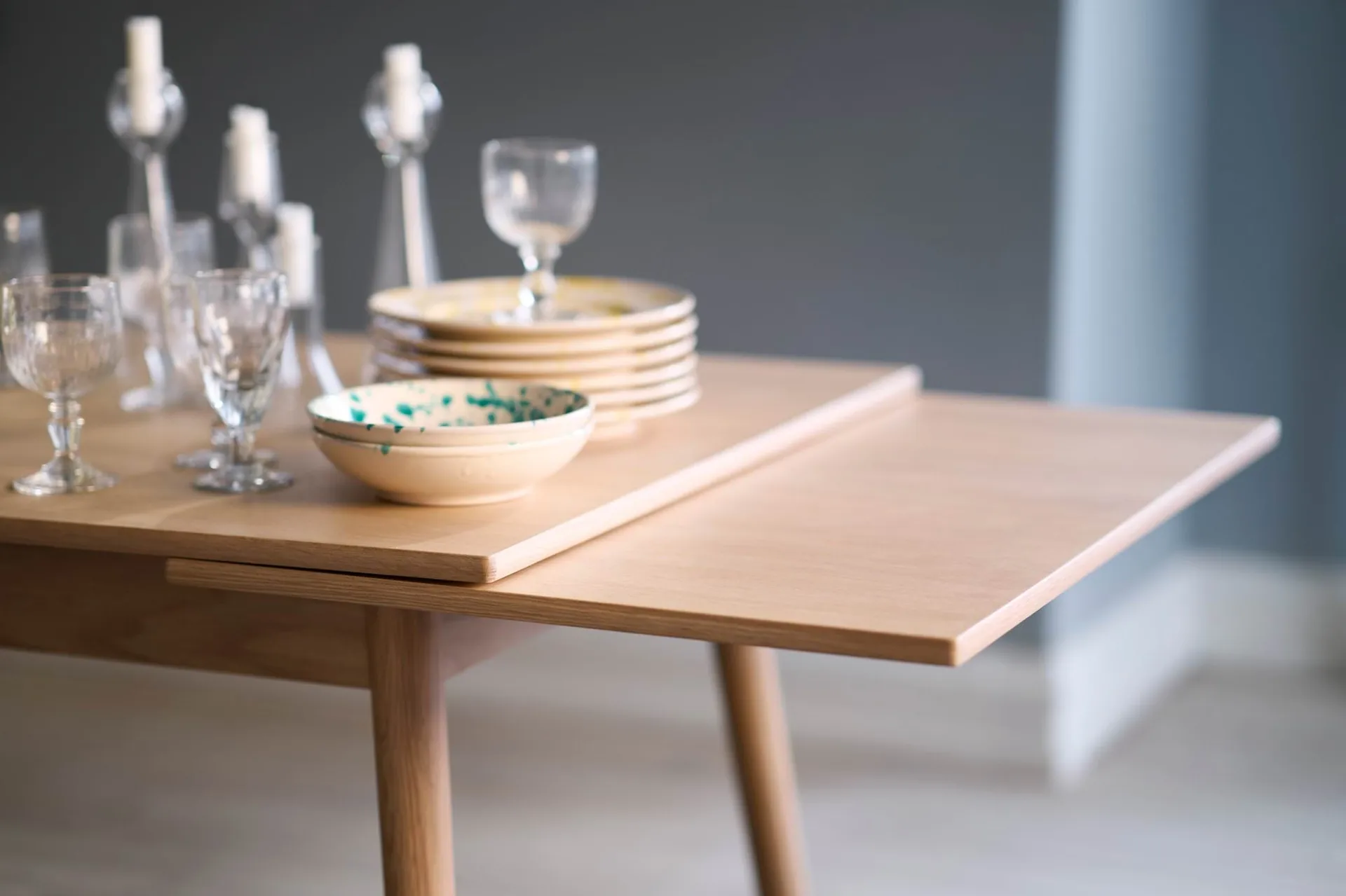 Tavolo da pranzo C35AH Dutch extract 82x82 cm, Rovere naturale - rovere naturale laccato FDB Møbler
