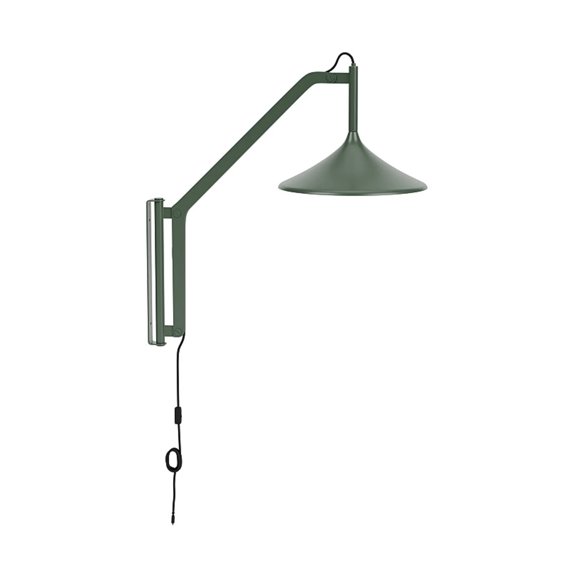 U18 Hasle applique, Verde oliva, 67,5 cm FDB Møbler
