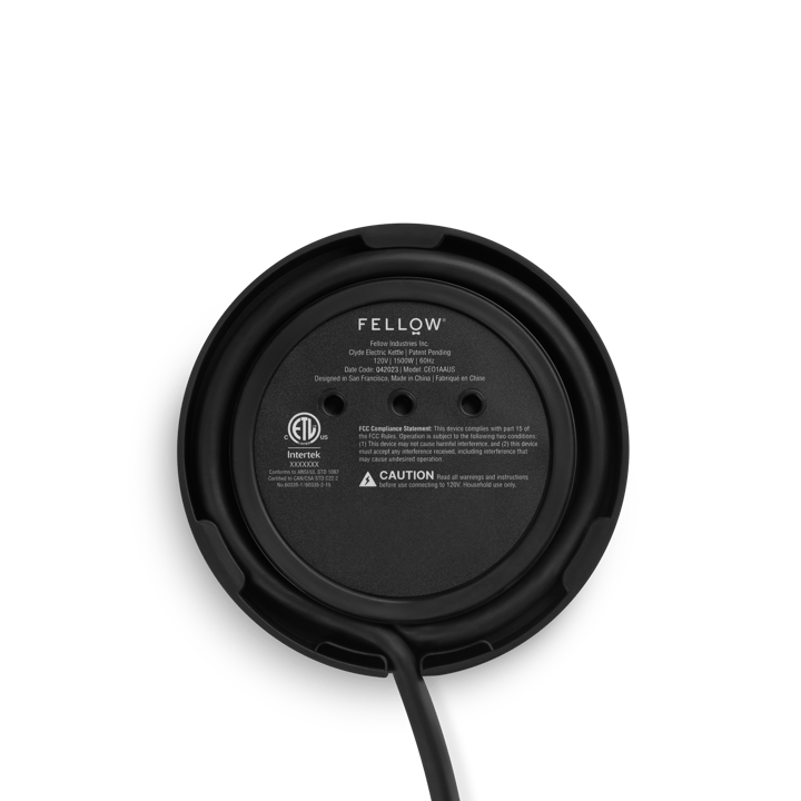 Bollitore Clyde 1,5 L, Nero opaco Fellow