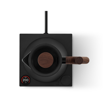 Bollitore elettrico Corvo EKG Pro 0.9 L - Nero opaco-noce - Fellow