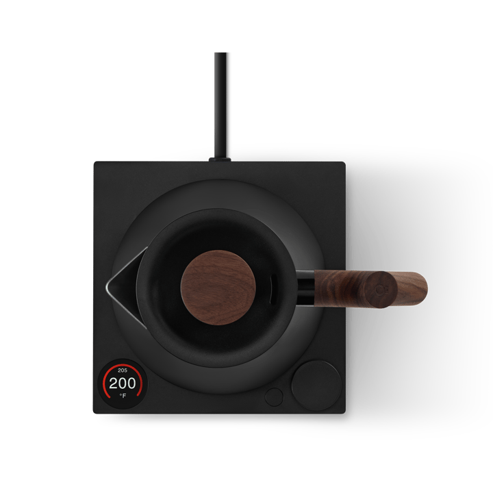 Bollitore elettrico Corvo EKG Pro 0.9 L, Nero opaco-noce Fellow