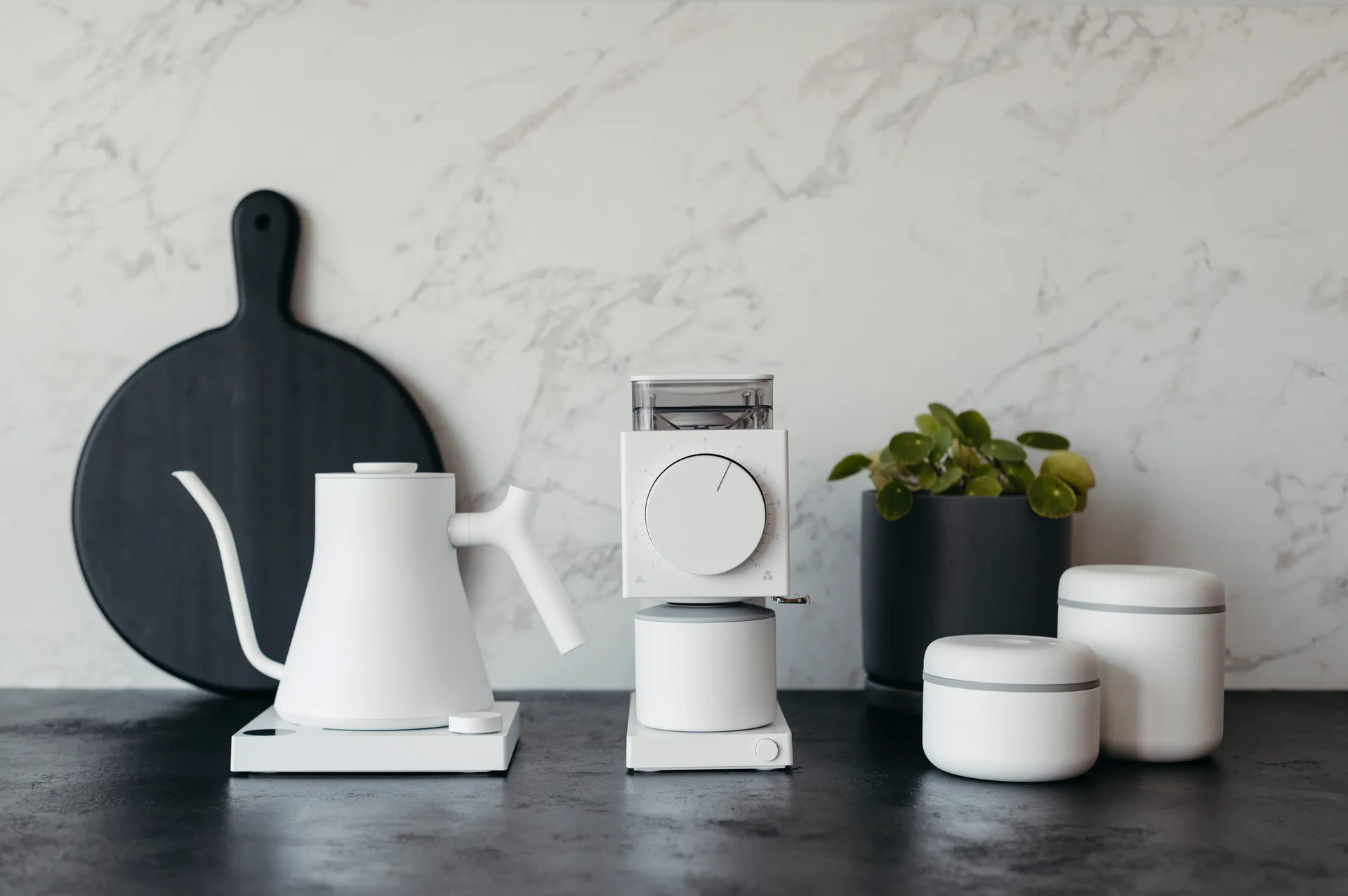 Bollitore elettrico Stagg EKG Pro 0.9 L, Bianco opaco Fellow