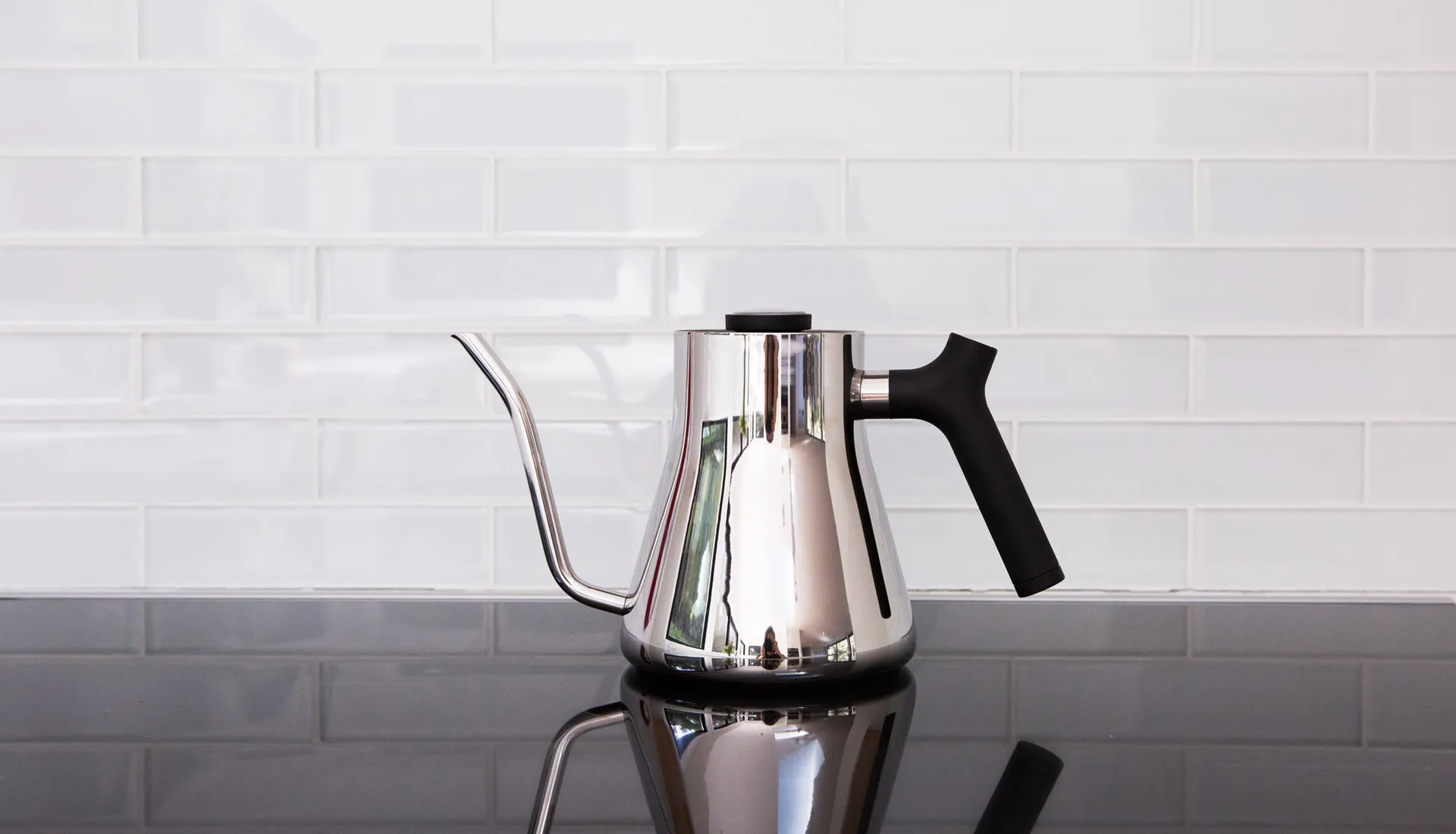 Bollitore pour-over Stagg 1 L, Acciaio lucido Fellow