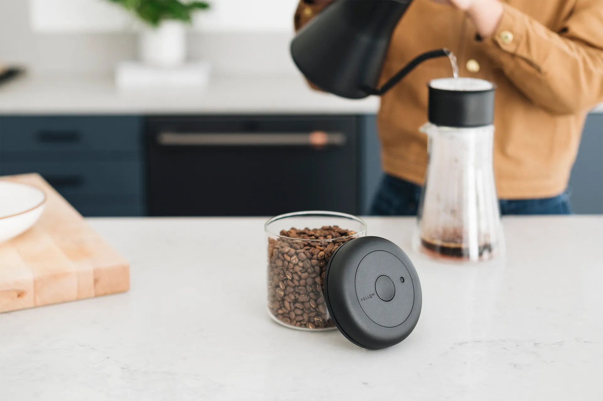 Contenitore sottovuoto Atmos 0,7 L, Vetro trasparente Fellow