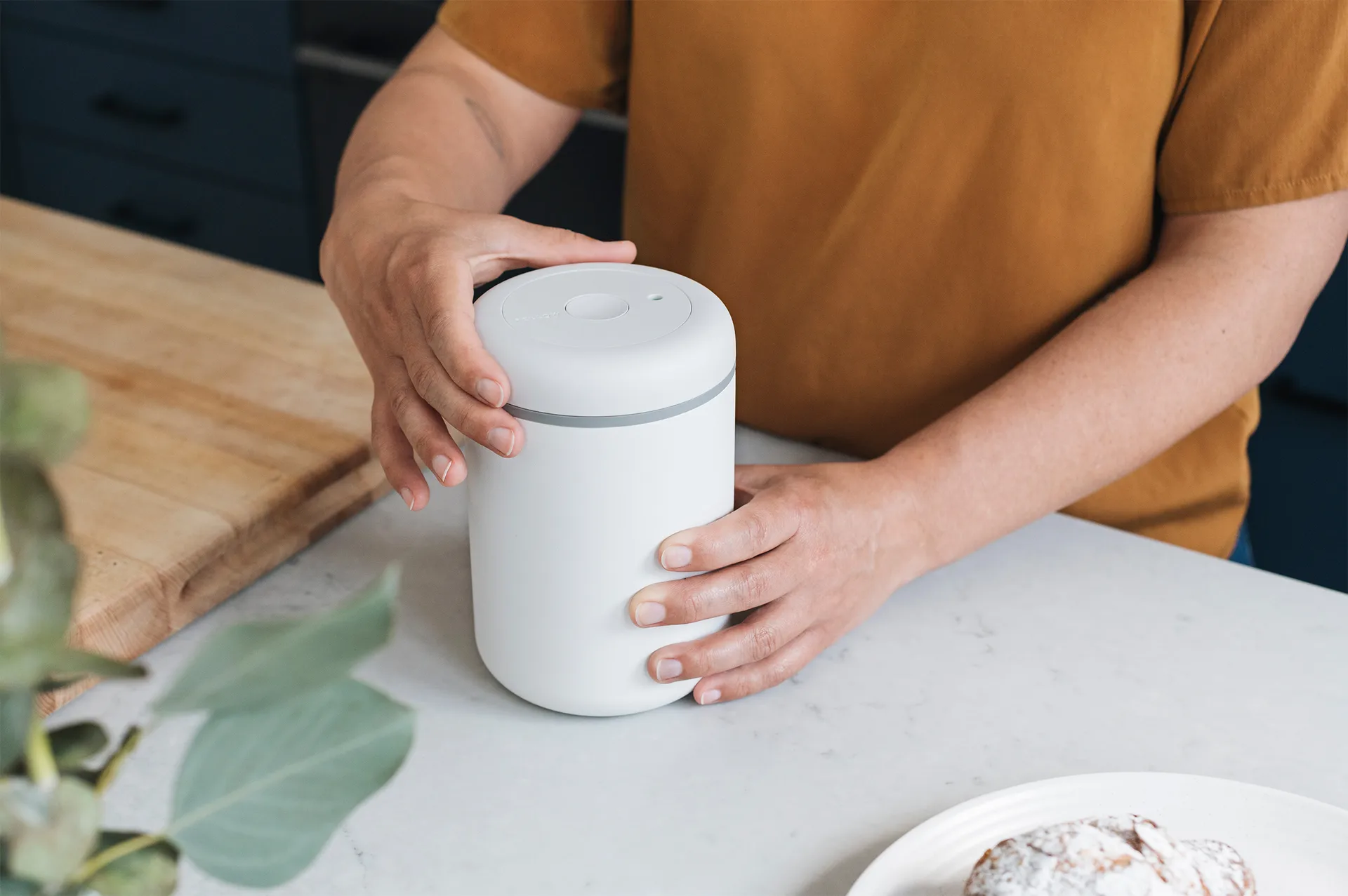 Contenitore sottovuoto Atmos 1,2 L, Bianco opaco Fellow