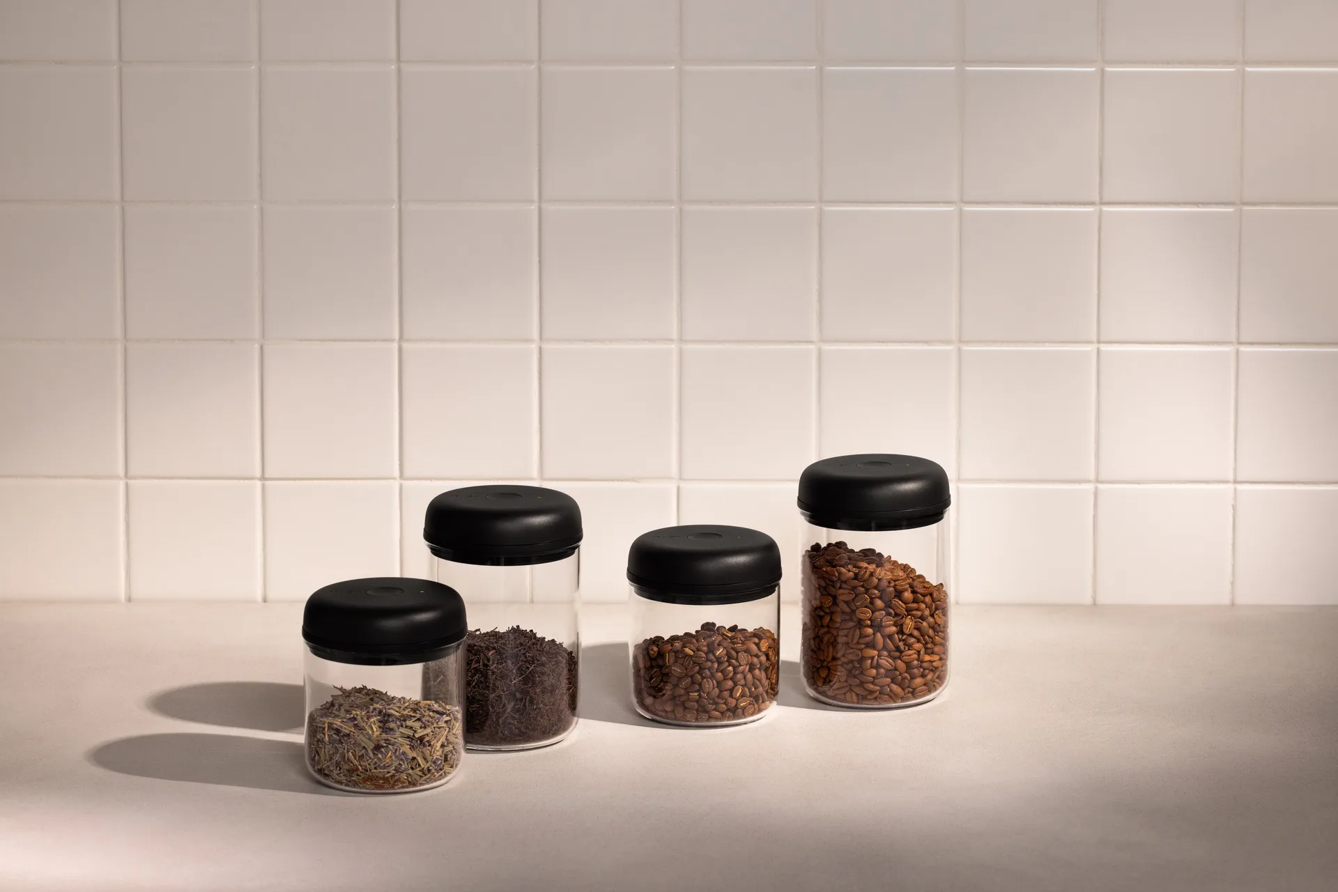 Contenitore sottovuoto elettrico Atmos 1,2 L, Vetro trasparente Fellow