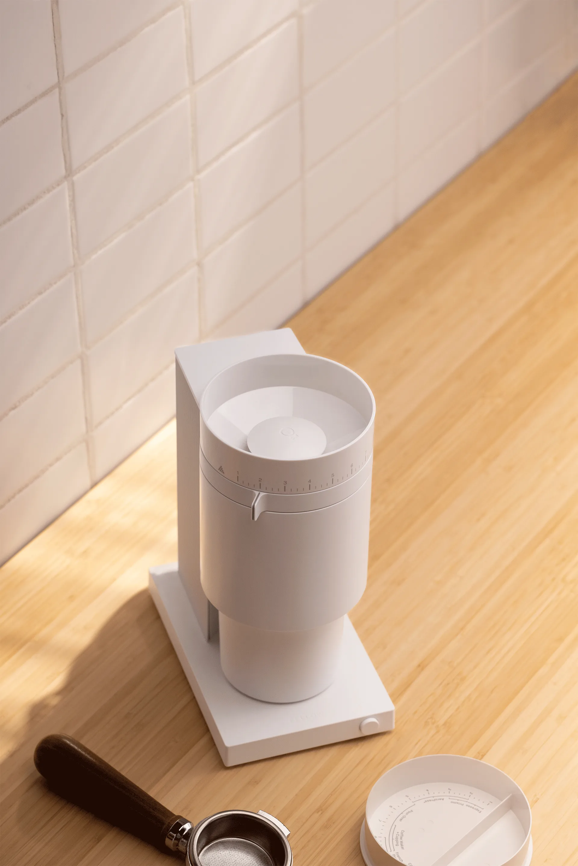 Macinacaffè elettric Opus Conical Burr, Bianco opaco Fellow