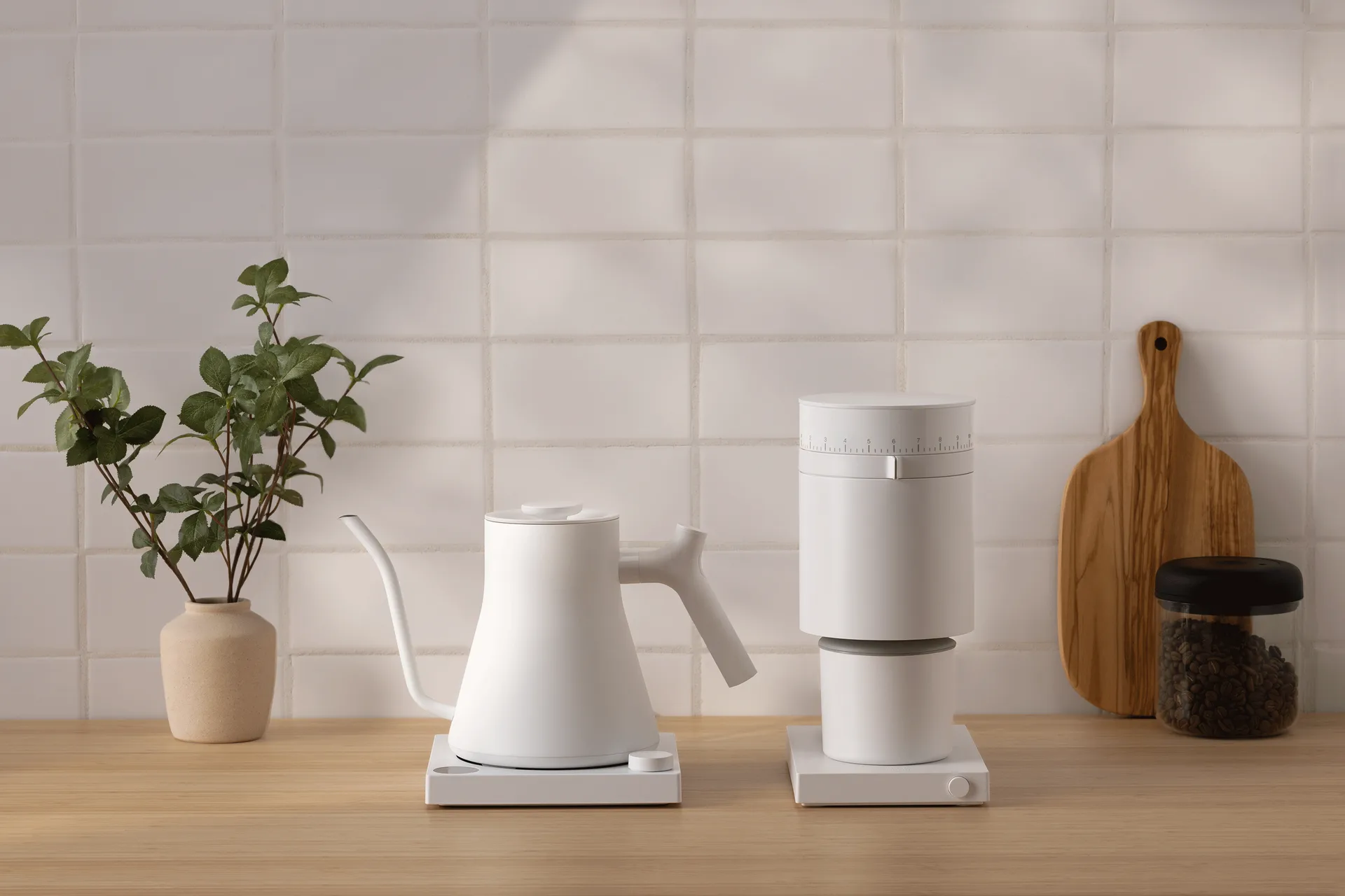 Macinacaffè elettric Opus Conical Burr, Bianco opaco Fellow