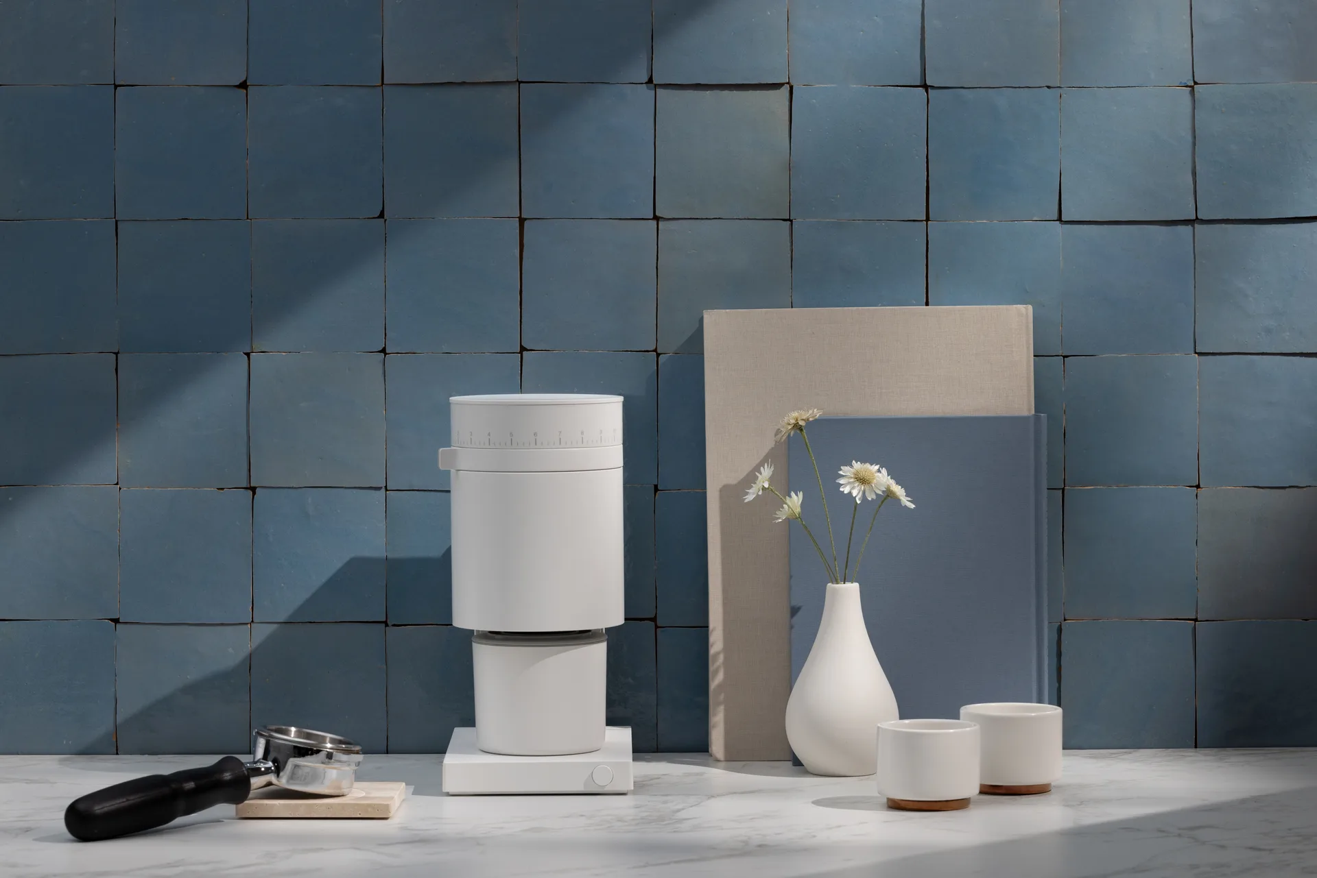 Macinacaffè elettric Opus Conical Burr, Bianco opaco Fellow