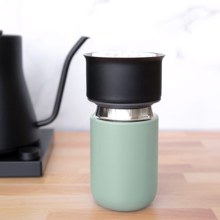 Pour-over dripper Stagg X confezione da 2, Nero opaco-vetro trasparente Fellow