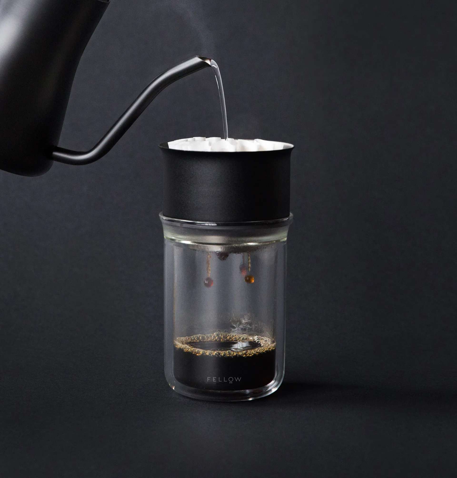 Pour-over dripper Stagg X confezione da 2, Nero opaco Fellow