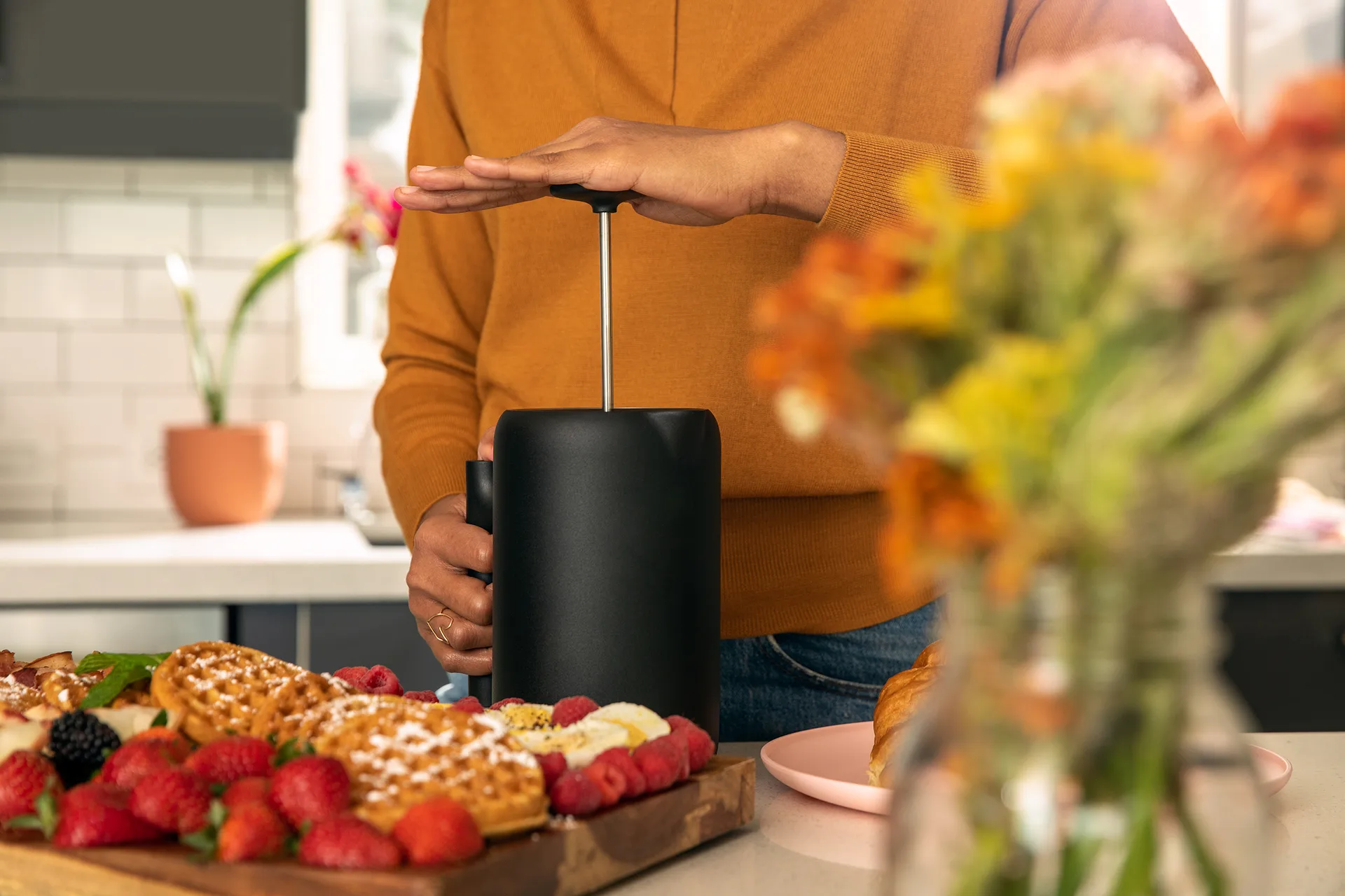 Pressa per caffè Clara 70,9 cl, Nero opaco Fellow