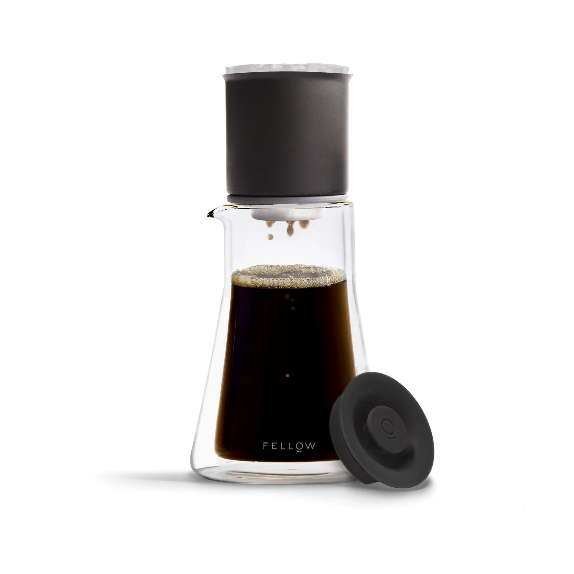 Set pour-over Stagg XF, Opaco nero-vetro trasparente Fellow