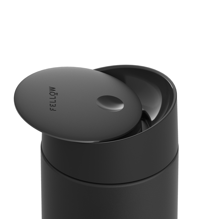 Tazza termica Carter con chiusura a scorrimento 35 cl, Nero opaco Fellow