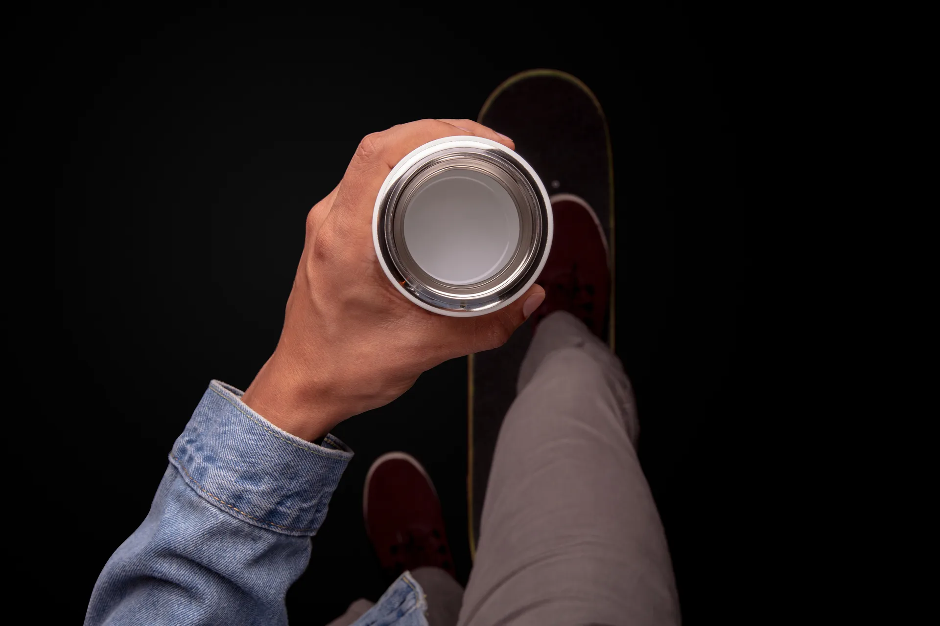 Tazza termica Carter con protezione antispruzzo 35 cl, Bianco opaco Fellow