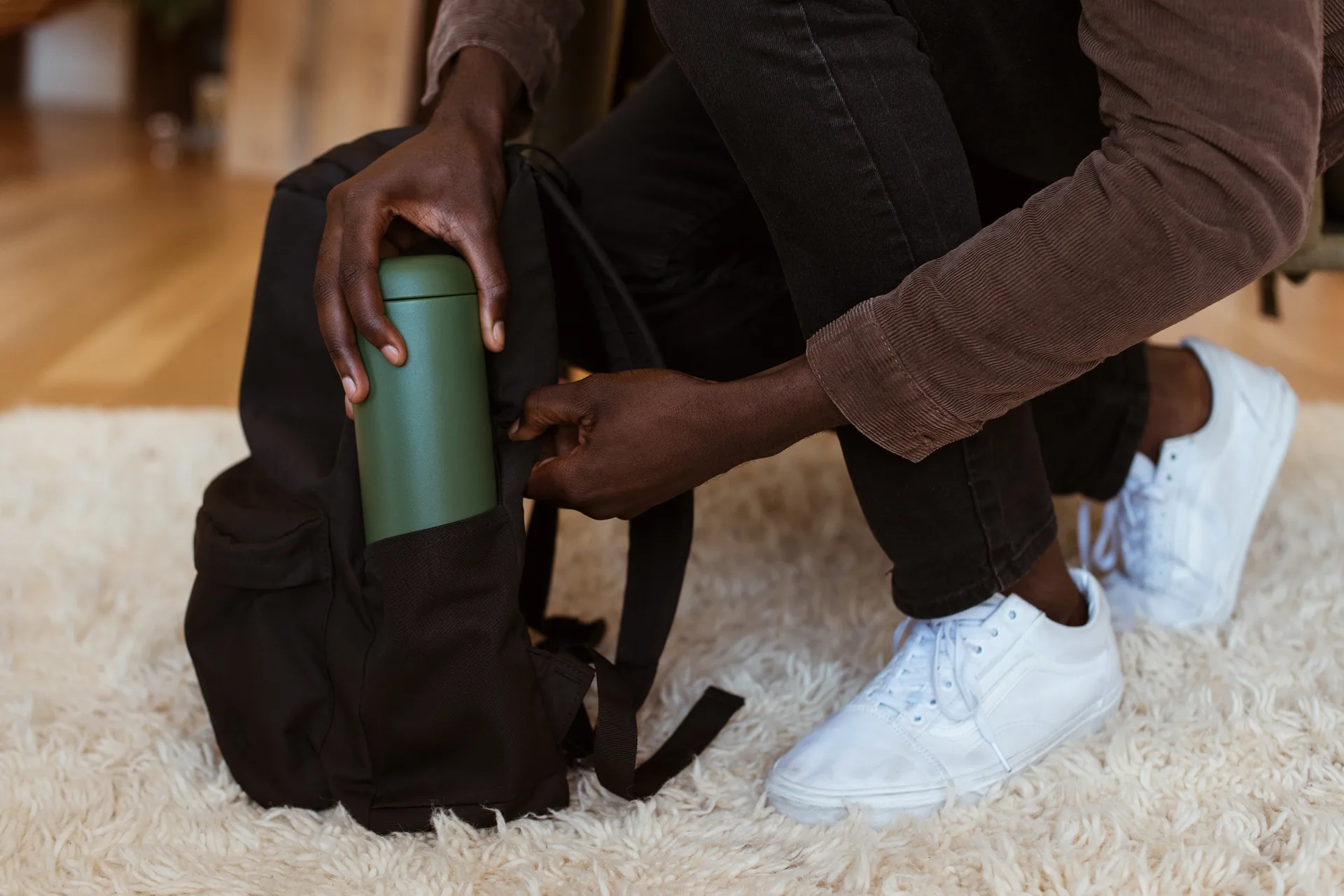 Tazza termica Carter con protezione antispruzzo 47 cl, Verde cargo Fellow