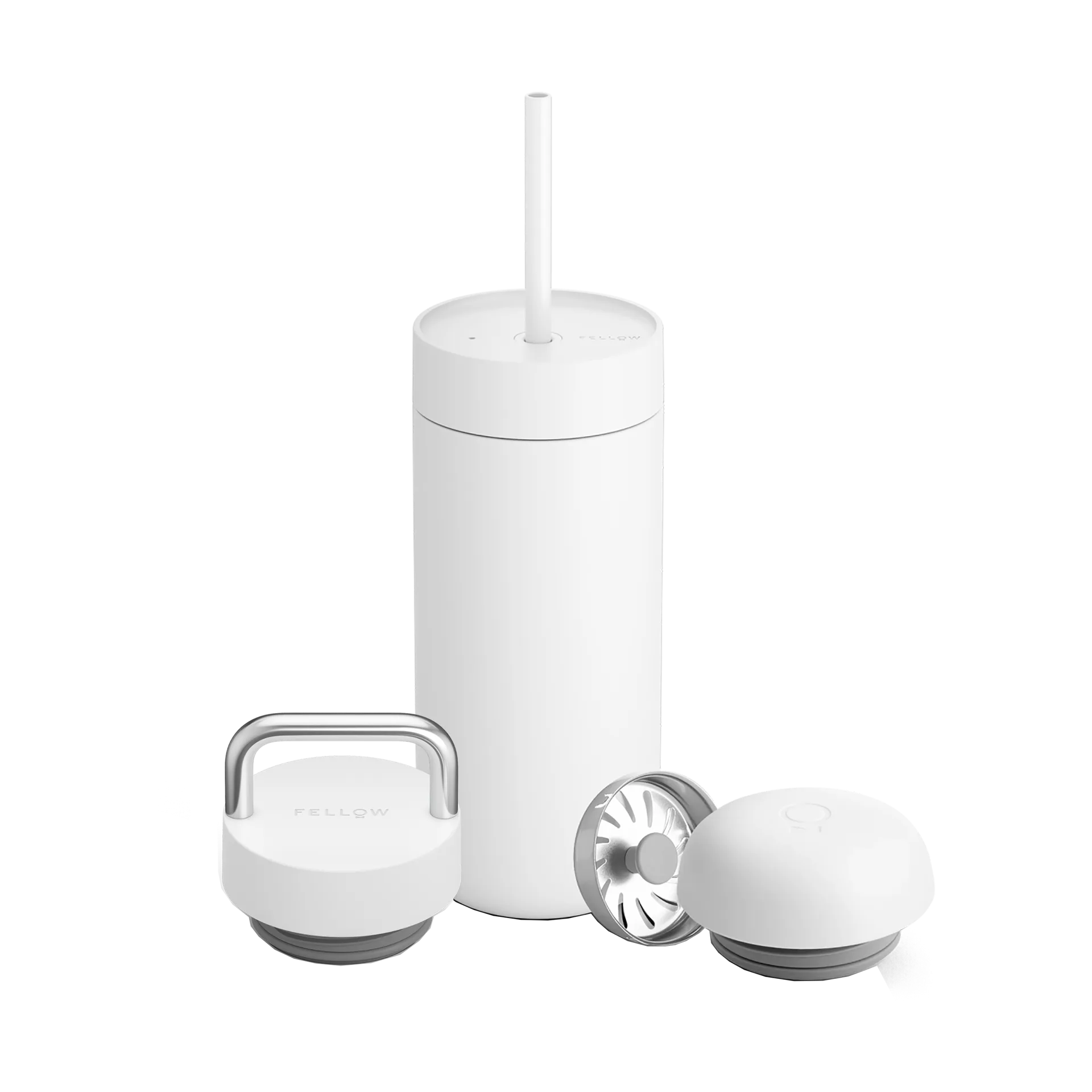 Tazza termica Carter Move set coperchio 3-in-1, Bianco opaco Fellow