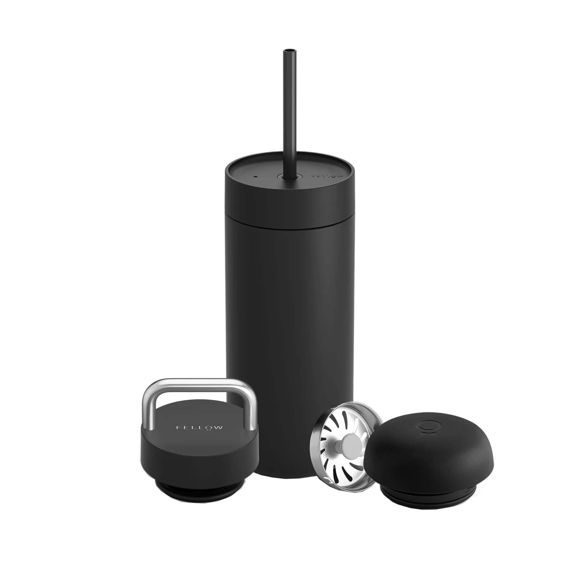 Tazza termica Carter Move set coperchio 3-in-1, Nero opaco Fellow