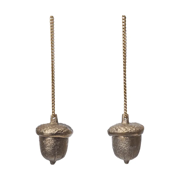 Acorn decorazioni appese 2 pezzi - Ottone - Ferm Living