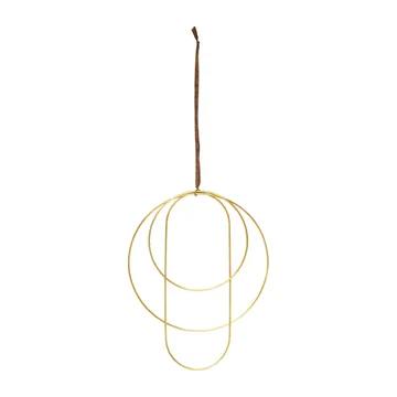 Anelli decorativi Deco, confezione da 3 - ottone - Ferm Living