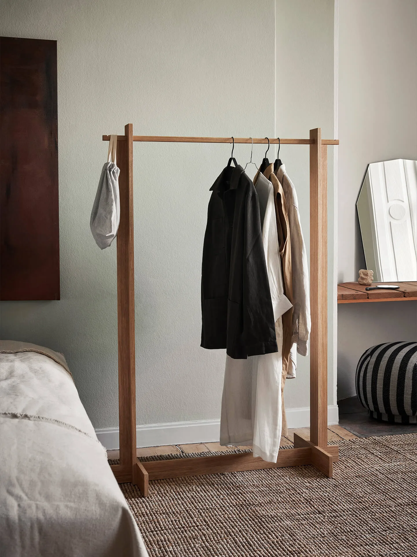 Appendiabiti Bridge Clothes Rack, Quercia oliata Ferm Living