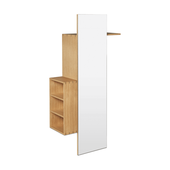 Appendiabiti con specchio Bon hallway cabinet - Oiled Oak - Ferm LIVING