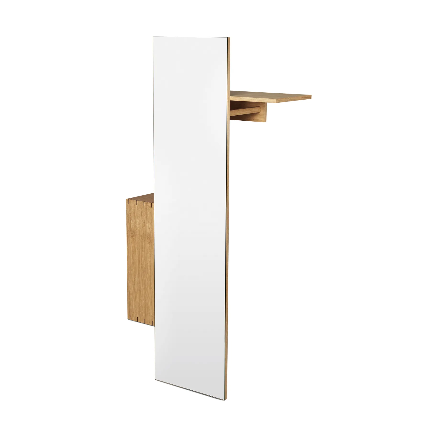 Appendiabiti con specchio Bon hallway cabinet, Oiled Oak Ferm Living