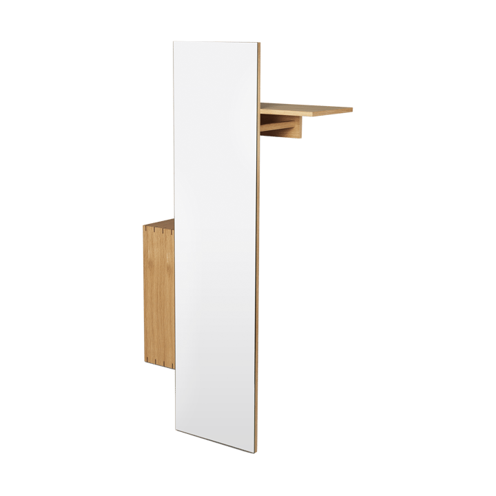 Appendiabiti con specchio Bon hallway cabinet - Oiled Oak - ferm LIVING