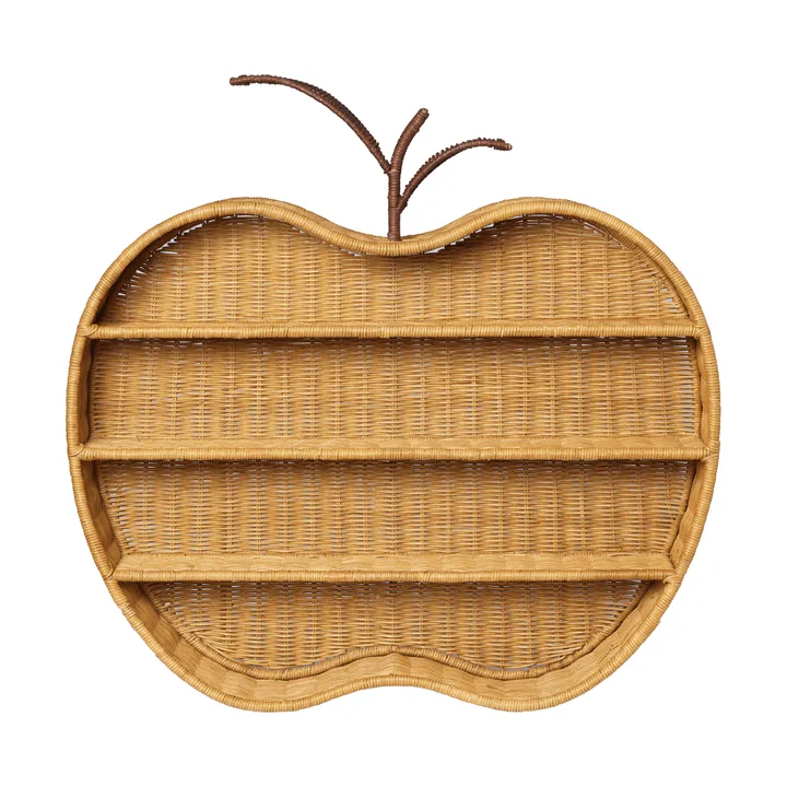 Apple braided mensola da parete - Naturale, 70x12,5x68 cm - Ferm Living