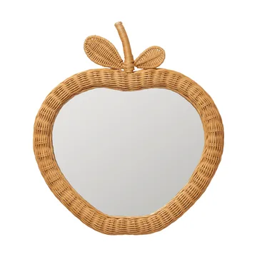 Apple braided specchio - Naturale, 40x3x45 cm - Ferm Living
