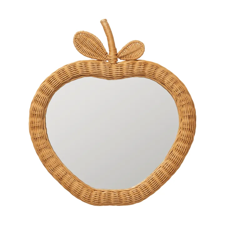 Apple braided specchio - Naturale, 40x3x45 cm - Ferm Living