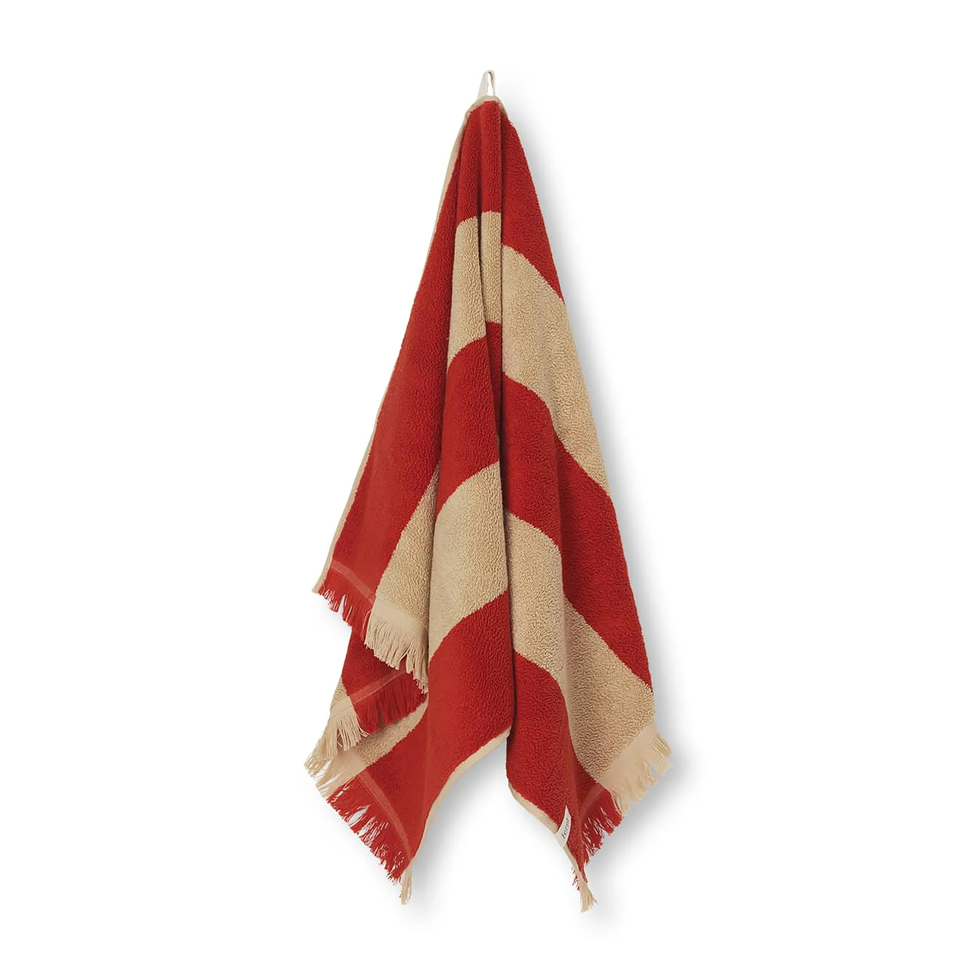 Asciugamano Alee 50x100 cm, Light camel-red Ferm Living