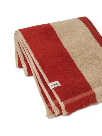 Asciugamano Alee 50x100 cm - Light camel-red - Ferm Living