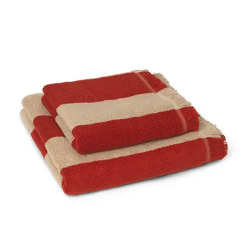 Asciugamano Alee 50x100 cm - Light camel-red - Ferm Living