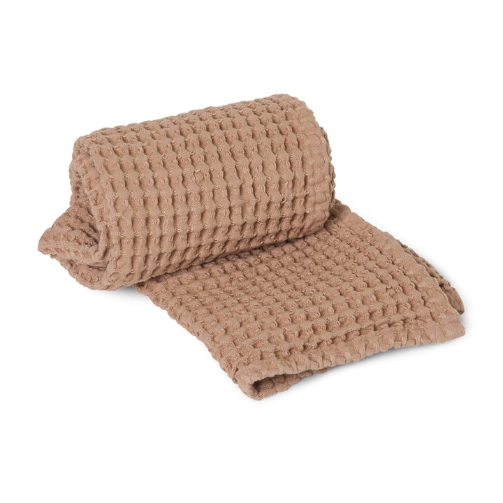 Asciugamano in cotone ecologico marrone chiaro, 50x100 cm Ferm Living