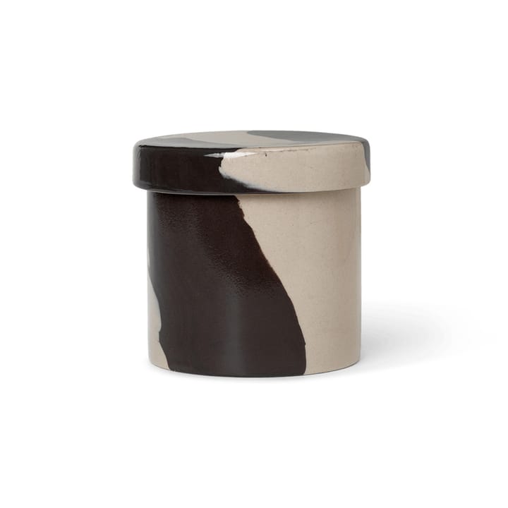 Barattolo Inlay Ø 9,8 cm - Sand-brown - ferm LIVING