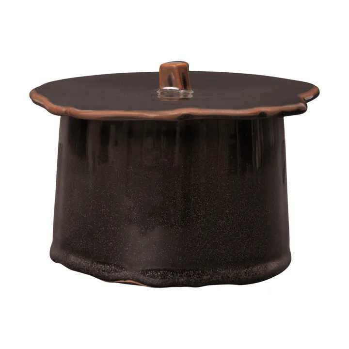 Barattolo Marnen con coperchio - Carob brown, Ø11x9 cm - Ferm Living