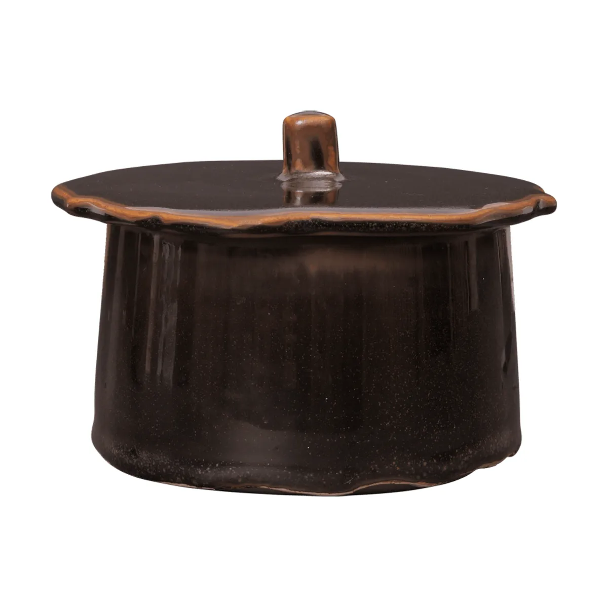 Barattolo Marnen con coperchio, Carob brown, Ø13x7 cm Ferm Living
