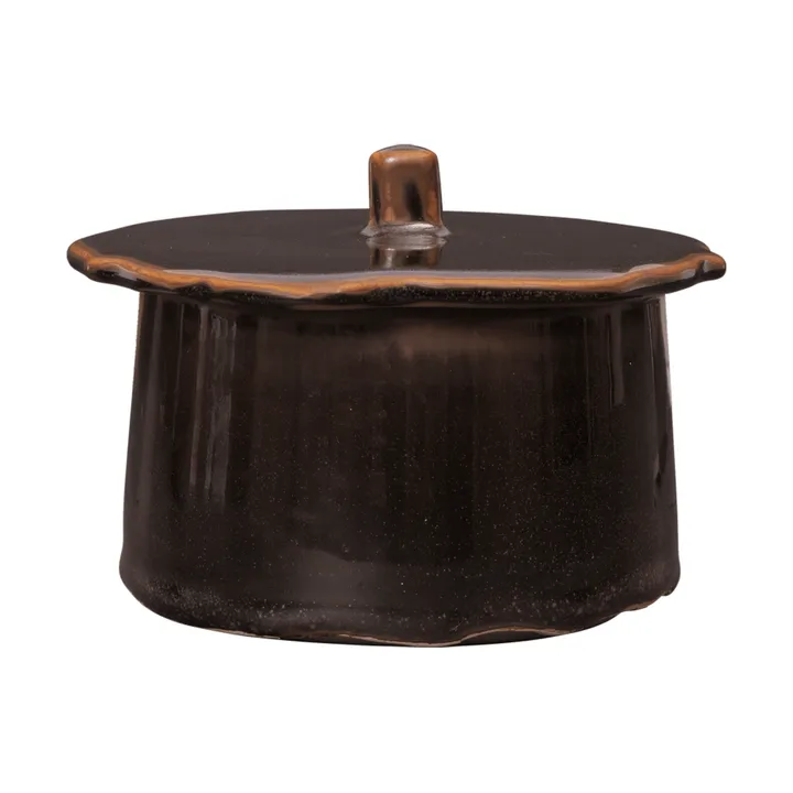 Barattolo Marnen con coperchio - Carob brown, Ø13x7 cm - Ferm Living
