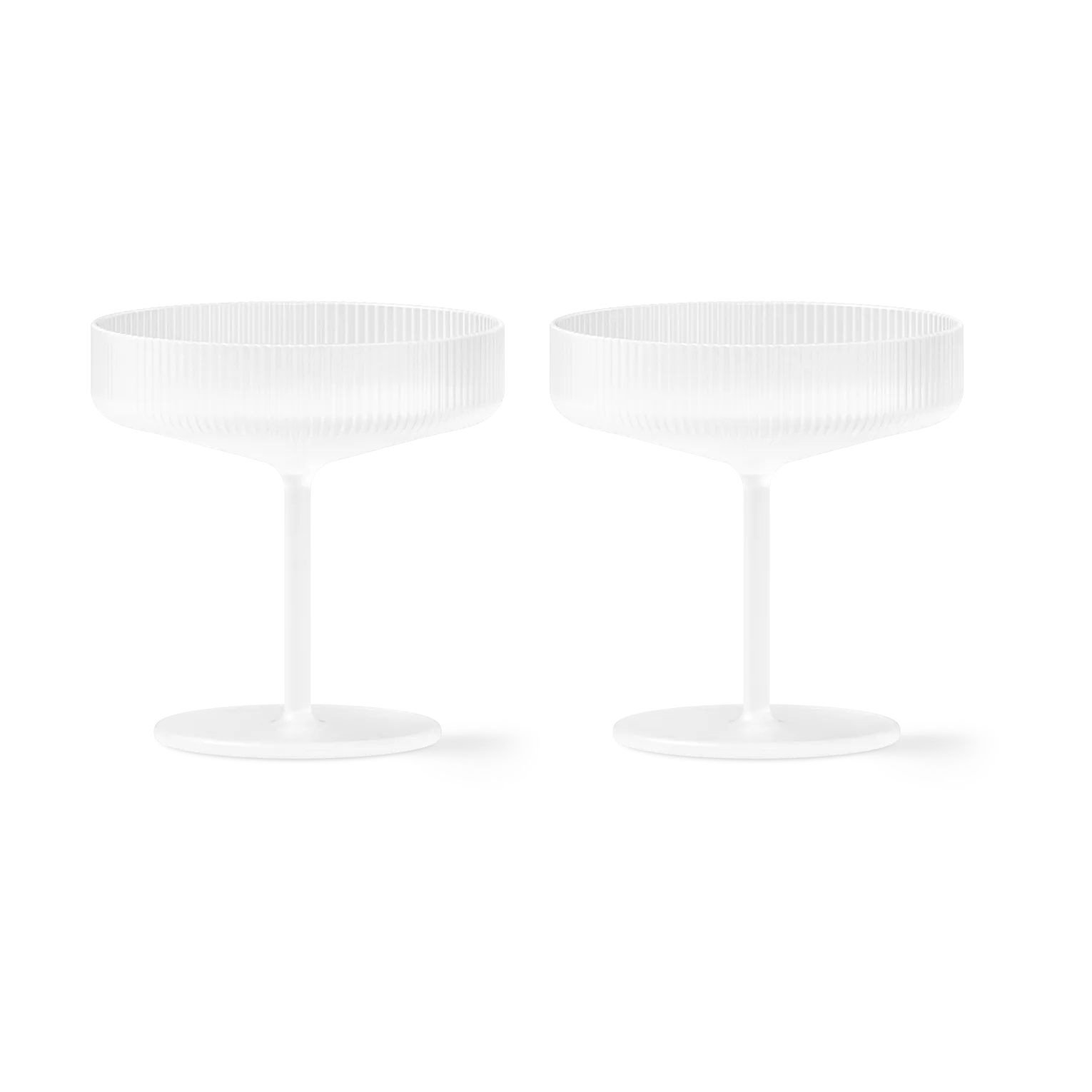Bicchiere da champagne Ripple confezione da 2, Frosted Ferm Living