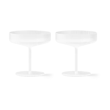 Bicchiere da champagne Ripple confezione da 2 - Frosted - Ferm Living