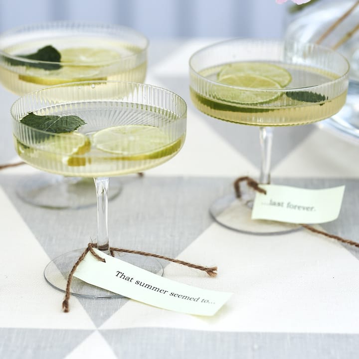 Bicchiere da champagne Ripple confezione da 2 - trasparente - ferm LIVING