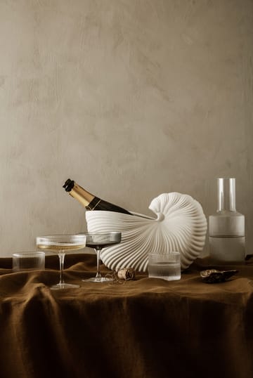 Bicchiere da champagne Ripple confezione da 2 - trasparente - ferm LIVING