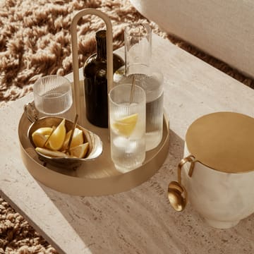 Bicchiere da long drink Ripple confezione da 4 - trasparente - ferm LIVING