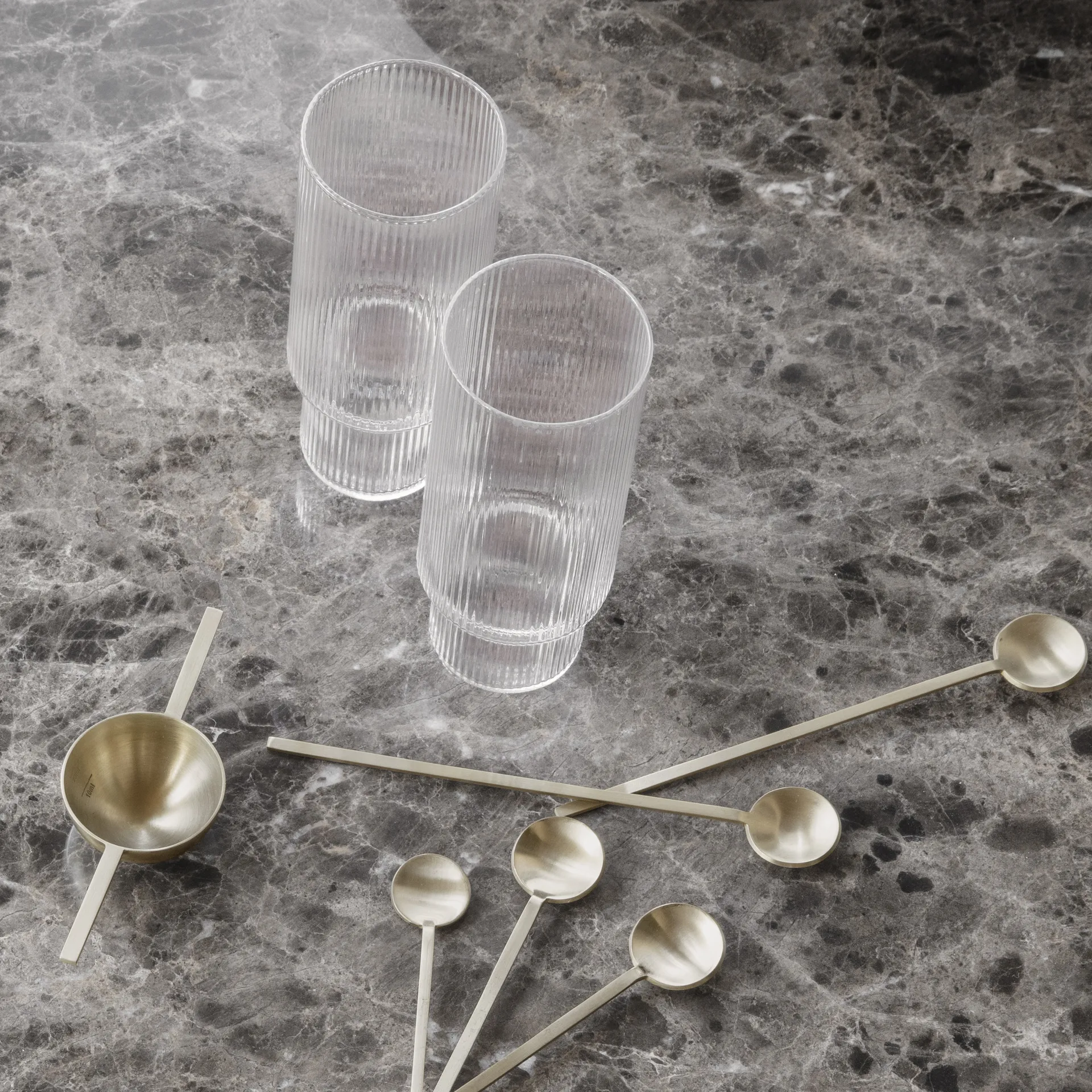 Bicchiere da long drink Ripple confezione da 4, trasparente Ferm Living