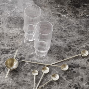 Bicchiere da long drink Ripple confezione da 4 - trasparente - ferm LIVING